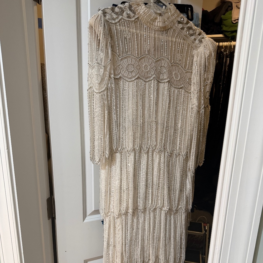 Claire Dratch Couture custom beaded gown
